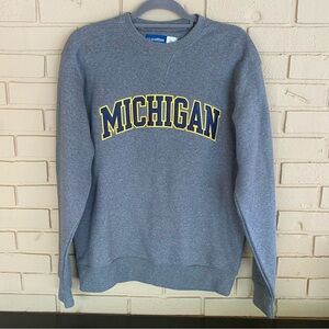 University Of Michigan Wolverines Crewneck Sweatshirt Embroidered Oversized Sz M